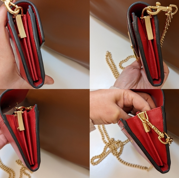 GUCCI Sylvie Red long wallet converted to crossbody - Picture 9 of 12